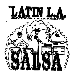 LATIN L.A. ENTERTAINMENT SALSA logo