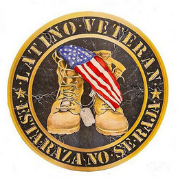 LATINO VETERAN ESTA RAZA NO SE RAJA logo