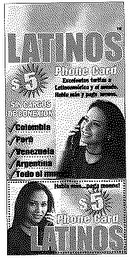 LATINOS PHONE CARD logo
