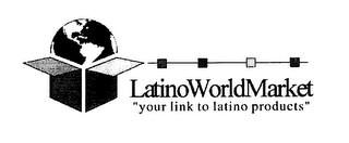 LATINOWORLDMARKET.COM "YOUR LINK TO LATINO PRODUCTS" logo