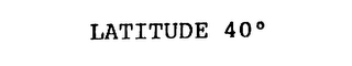 LATITUDE 40 logo