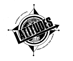 LATITUDES GOURMET COFFEES FROM AROUND THE WORLD logo