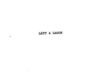 LATT & LAGOM logo