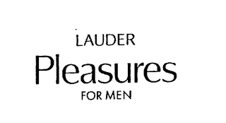 LAUDER PLEASURES FOR MEN logo