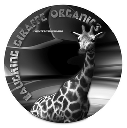 LAUGHING GIRAFFE ORGANICS NATURE'S TECHNOLOGY logo