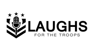 LAUGHS FOR THE TROOPS logo