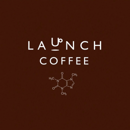LAUNCH COFFEE H3C N O CH3 N O N N CH3 logo