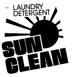 LAUNDRY DETERGENT SUN CLEAN logo