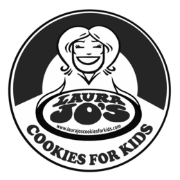 LAURA JO'S COOKIES FOR KIDS WWW.LAURAJOSCOOKIESFORKIDS.COM logo