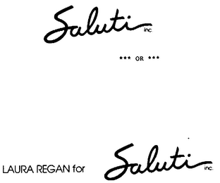 LAURA REGAN FOR SALUTI INC. logo