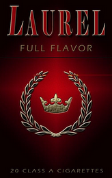 LAUREL FULL FLAVOR 20 CLASS A CIGARETTES logo