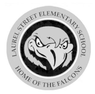 LAUREL STREET ELEMENTARY SCHOOL HOME OF THE FALCONS logo