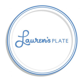 LAUREN'S PLATE WHERE FLAVOR AND EASY HOME COOKING COME TOGETHER logo