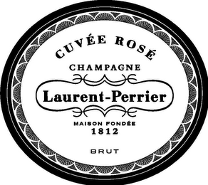 LAURENT-PERRIER CUVEE ROSE BRUT CHAMPAGNE BRUT DEPUIS SINCE 1812 logo