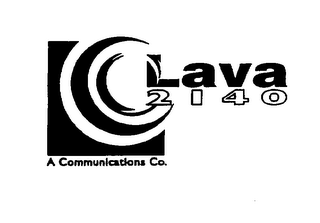 LAVA 2140 A COMMUNICATIONS CO. logo