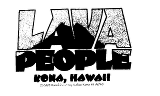 LAVA PEOPLE KONA, HAWAII logo