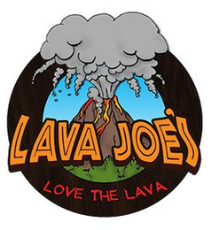 LAVE JOES LOVE THE LAVA logo