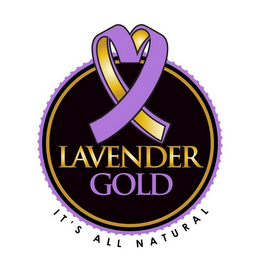 LAVENDER GOLD IT'S ALL NATURAL logo