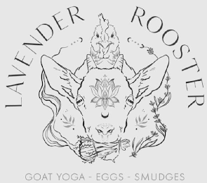 LAVENDER ROOSTER GOAT YOGA - EGGS - SMUDGES logo