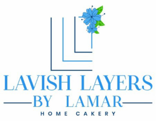 LAVISH LAYERS BY LAMAR HOME CAKERY logo
