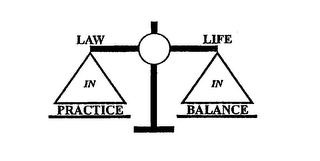 LAW IN PRACTICE LIFE IN BALANCE logo