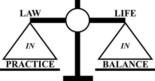 LAW IN PRACTICE LIFE IN BALANCE logo