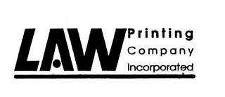 LAW PRINTING COMPANY INCORPORATED logo