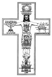 LAW TESTIMONY PRECEPTS STATUTES COMMANDMENTS COVENANTS JUDGMENTS logo