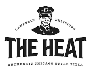 LAWFULLY DELICIOUS THE HEAT AUTHENTIC CHICAGO STYLE PIZZA logo