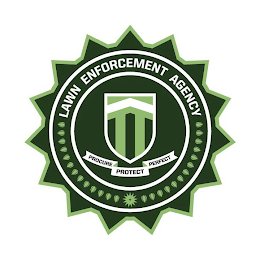 LAWN ENFORCEMENT AGENCY PROCURE PROTECT PERFECT logo