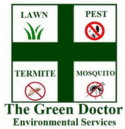 LAWN PEST TERMITE MOSQUITO THE GREEN DOCTOR ENVIRONMENTAL SERVICES logo