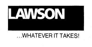 LAWSON ...WHATEVER IT TAKES! logo