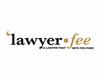 'LAWYER FEE (A LAWYER THAT GETS YOU PAID) logo