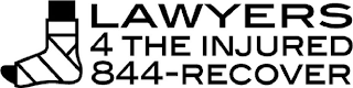 LAWYERS 4 THE INJURED 844-RECOVER logo