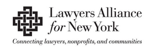 LAWYERS ALLIANCE FOR NEW YORK CONNECTING LAWYERS, NONPROFITS, AND COMMUNITIES logo