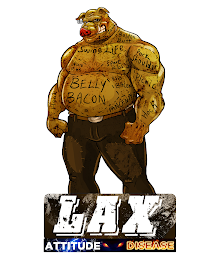 LAX ATTITUDE DISEASE JOWL BOSTON BUTT SWINE LIFE SPARE RIBS SPARE RIBS PORK SHOULDER PICNIC HOCH RIB BACON BELLY BACON HOOK PANCENTTA logo