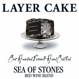 LAYER CAKE ONE HUNDRED PERCENT HAND CRAFTED SEA OF STONES RED WINE BLEND