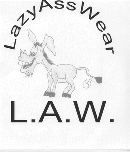 LAZY ASS WEAR L.A.W. logo