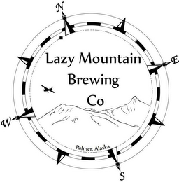 LAZY MOUNTAIN BREWING CO PALMER, ALASKA N E S W logo