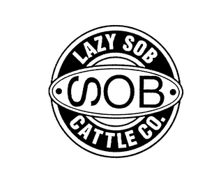 LAZY SOB CATTLE CO. SOB logo