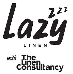 LAZY Z Z Z LINEN WITH THE LINEN CONSULTANCY logo