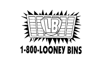 LB 1-800-LOONEY BINS logo