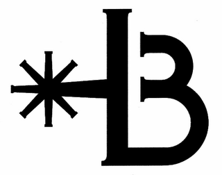 LB AND A STAR DESIGN logo