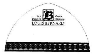 LB ART ET GRANDS PASSION DES VIGNERONS LOUIS BERNARD logo
