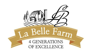 LB LA BELLE FARM 4 GENERATIONS OF EXCELLENCE logo
