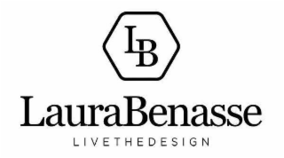 LB LAURA BENASSE LIVE THE DESIGN logo