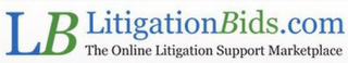 LB LITIGATIONBIDS.COM THE ONLINE LITIGATION SUPPORT MARKETPLACE logo