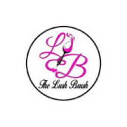 LB THE LUSH BRUSH logo