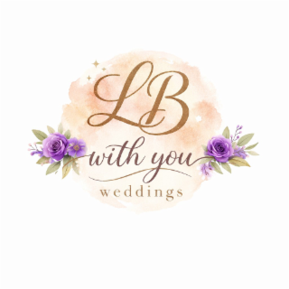 LB WITH YOU WEDDINGS logo