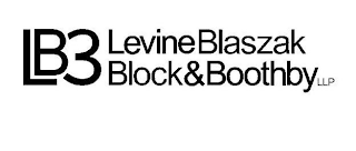 LB3 LEVINE BLASZAK BLOCK & BOOTHBY LLP logo